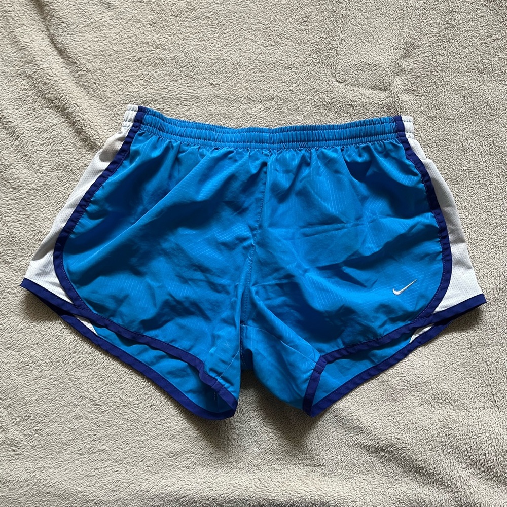 Blue nike dri-fit shorts
